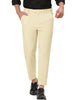 Flat Front Solid Color Crop Ankle-Length Dress Pants