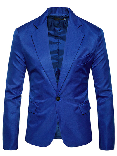 Men's Prom Blazer Slim Fit Lightweight One Button Sport Coat Suit Jackets