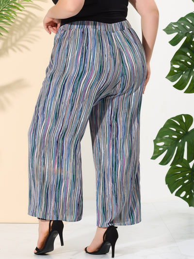 Loose Fit Woven Spring Summer Palazzo Pants