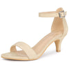 Perphy Open Toe Ankle Strap Kitten Heels Sandals
