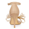 Perphy Open Toe Ankle Strap Bow Tie Stiletto Heel Sandals