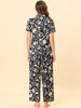 Straight Line Satin Piping Palazzo Pants