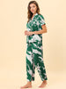 Straight Line Satin Piping Palazzo Pants