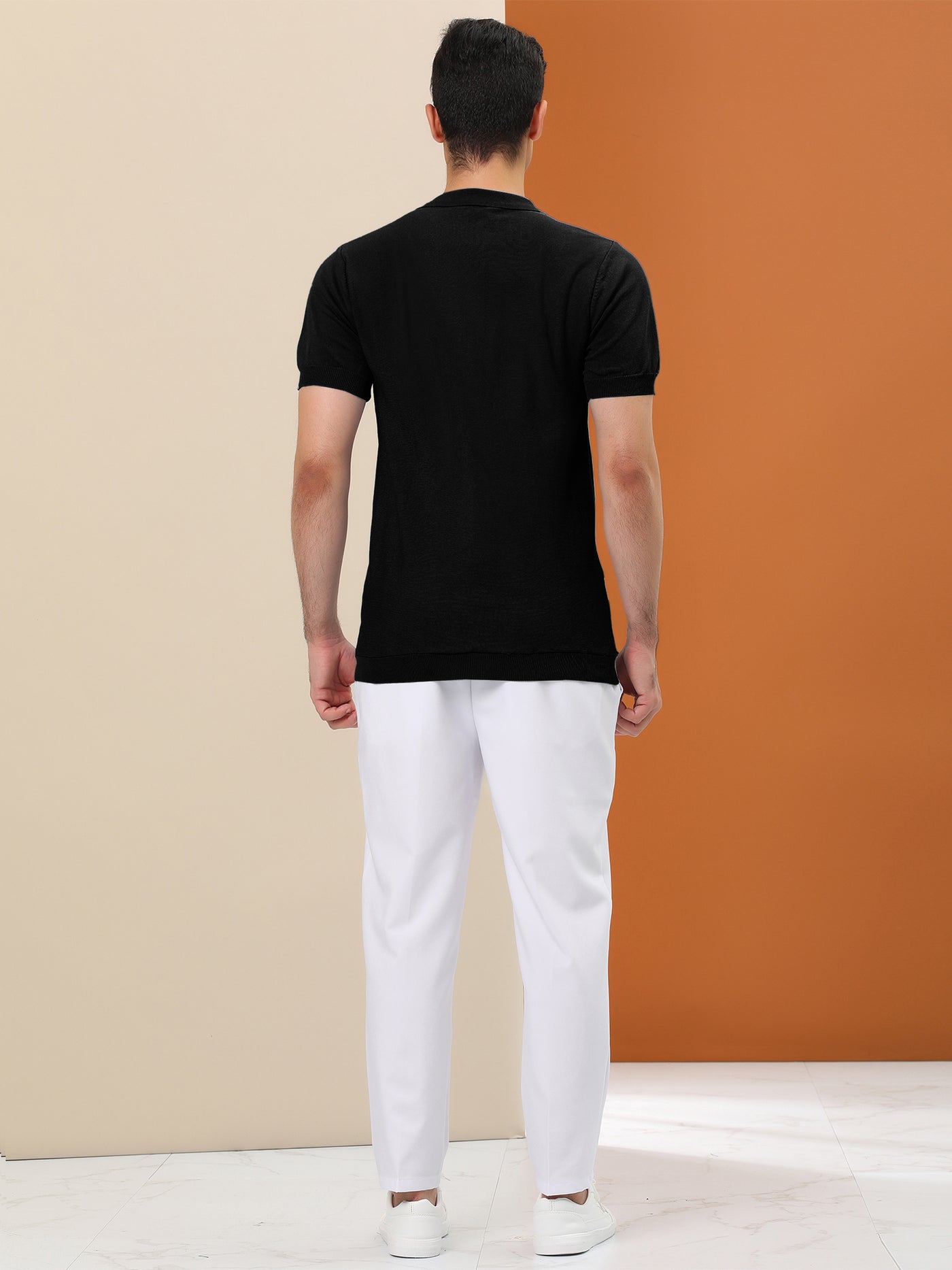 Bublédon Color Block Cotton Short Sleeve Golf Polo T-shirts