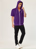 Lightweight Solid Color Zip Up Short Sleeve Hoodies