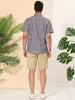 Summer Stripe Printed Short Sleeve Button Shirts