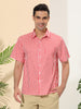 Summer Stripe Printed Short Sleeve Button Shirts