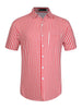 Summer Stripe Printed Short Sleeve Button Shirts