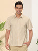 Summer Stripe Printed Short Sleeve Button Shirts
