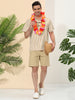 Summer Stripe Printed Short Sleeve Button Shirts