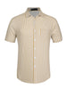 Summer Stripe Printed Short Sleeve Button Shirts