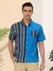 Casual Summer Button Cotton Patchwork Print Shirt