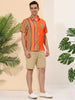 Casual Summer Button Cotton Patchwork Print Shirt