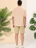 Summer Button Short Sleeve Colorful Striped Shirt