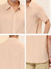 Summer Button Short Sleeve Colorful Striped Shirt