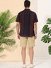 Summer Button Short Sleeve Colorful Striped Shirt