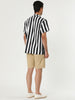 Summer Colorful Striped Short Sleeve Button Shirt