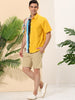 Summer Vertical Stripe Patchwork Lapel Button Shirts