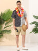 Summer Lapel Polka Dot Patchwork Hawaiian Shirt