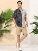 Summer Lapel Polka Dot Patchwork Hawaiian Shirt