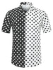 Summer Lapel Polka Dot Patchwork Hawaiian Shirt