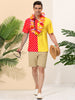 Summer Lapel Polka Dot Patchwork Hawaiian Shirt