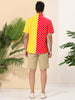 Summer Lapel Polka Dot Patchwork Hawaiian Shirt