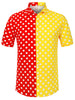 Summer Lapel Polka Dot Patchwork Hawaiian Shirt