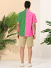 Summer Lapel Polka Dot Patchwork Hawaiian Shirt