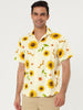 Short Sleeve Floral Print Cotton Beach Hawaiian Shirt
