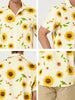 Short Sleeve Floral Print Cotton Beach Hawaiian Shirt