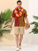 Casual Summer Vertical Striped Patchwork Shirts