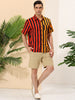 Casual Summer Vertical Striped Patchwork Shirts