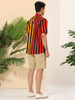 Casual Summer Vertical Striped Patchwork Shirts