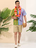Casual Summer Vertical Striped Patchwork Shirts