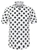 Summer Polka Dot Lapel Short Sleeve Hawaiian Shirt