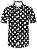 Summer Polka Dot Lapel Short Sleeve Hawaiian Shirt