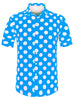 Summer Polka Dot Lapel Short Sleeve Hawaiian Shirt