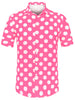 Summer Polka Dot Lapel Short Sleeve Hawaiian Shirt