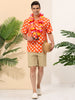Summer Polka Dot Lapel Short Sleeve Hawaiian Shirt