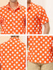 Summer Polka Dot Lapel Short Sleeve Hawaiian Shirt