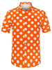 Summer Polka Dot Lapel Short Sleeve Hawaiian Shirt