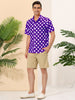 Summer Polka Dot Lapel Short Sleeve Hawaiian Shirt