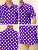 Summer Polka Dot Lapel Short Sleeve Hawaiian Shirt