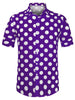 Summer Polka Dot Lapel Short Sleeve Hawaiian Shirt