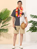Summer Polka Dots Button Down Patchwork Beach Shirt