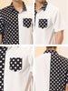 Summer Polka Dots Button Down Patchwork Beach Shirt