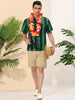 Chic Vertical Striped Camp Collar Short Sleeve Shirts