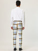 Smart Casual Color Block Bottom Plaid Dress Pants