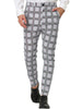 Smart Casual Color Block Bottom Plaid Dress Pants